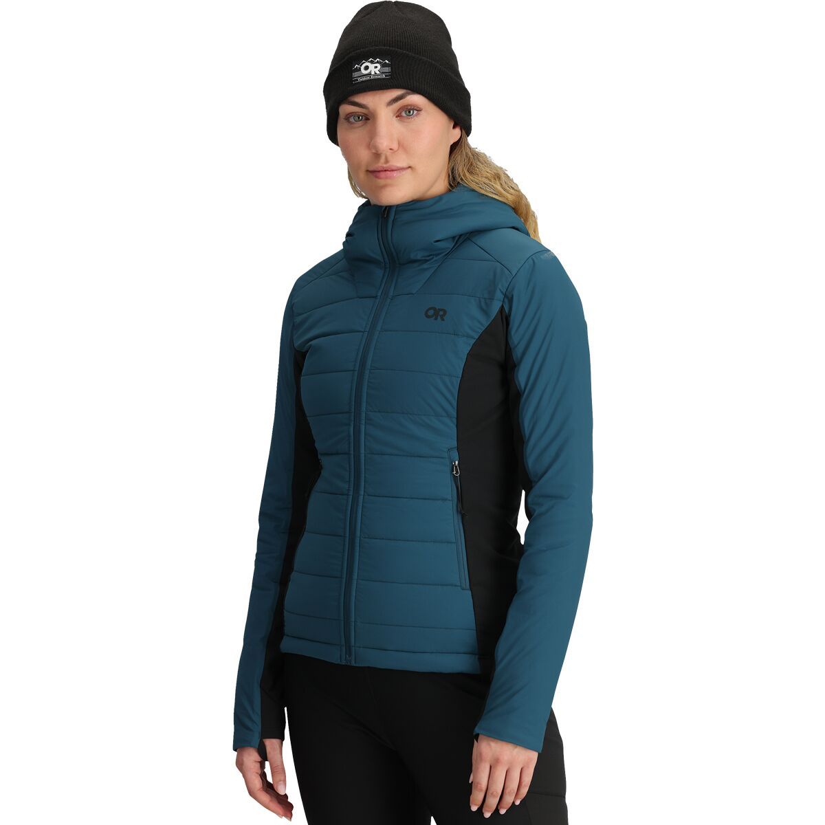 Outdoor Research Women's Shadow Hoodie II in Harbor / Black - Size: XS