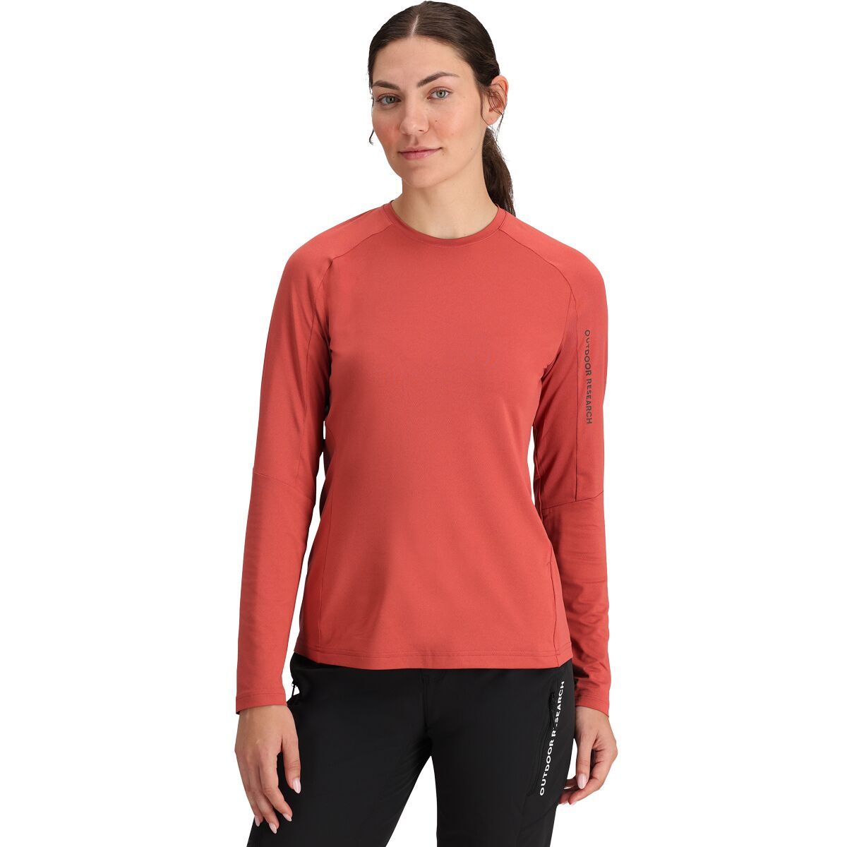 Outdoor Research Women's Freewheel Long-Sleeve Jersey in Moondust - Size: Medium