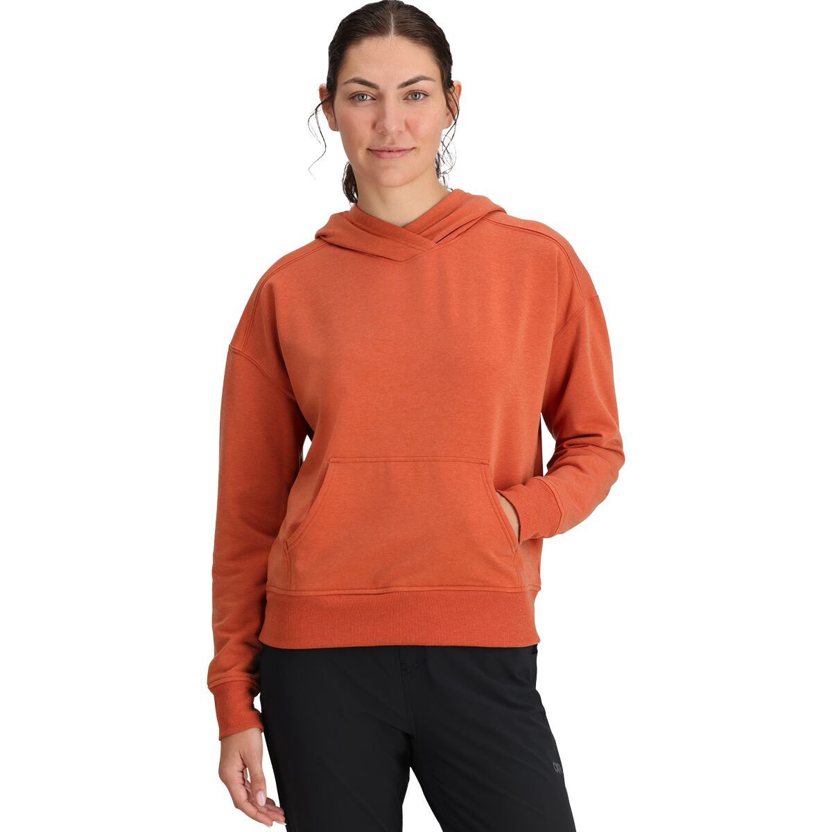 Outdoor Research Women's Essential Fleece Pullover Hoodie in Light Terra - Size: XS