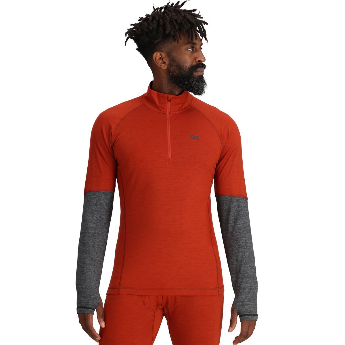 Outdoor Research Men's Alpine Onset Merino 150 1/4-Zip Top in Jupiter - Size: XL