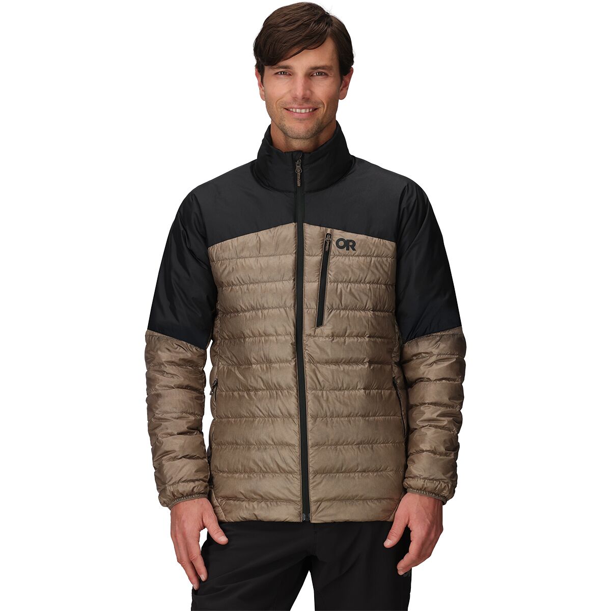 Outdoor Research Men's Helium Down Jacket in Sable / Black - Size: Small