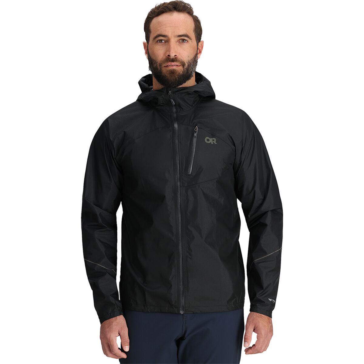 Outdoor Research Outdoor Research Men's Helium Rain Jacket in Black - Size: Small - $110.47 at Steep and Cheap
