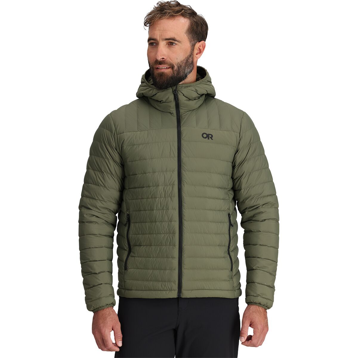 Outdoor Research Men's Transcendent Down Hoodie in Spice / Jupiter - Size: Medium