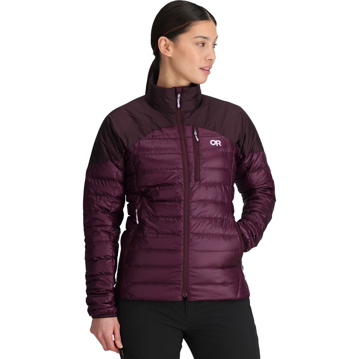 Outdoor Research Women's Helium Down Jacket in Amethyst - Size: XS