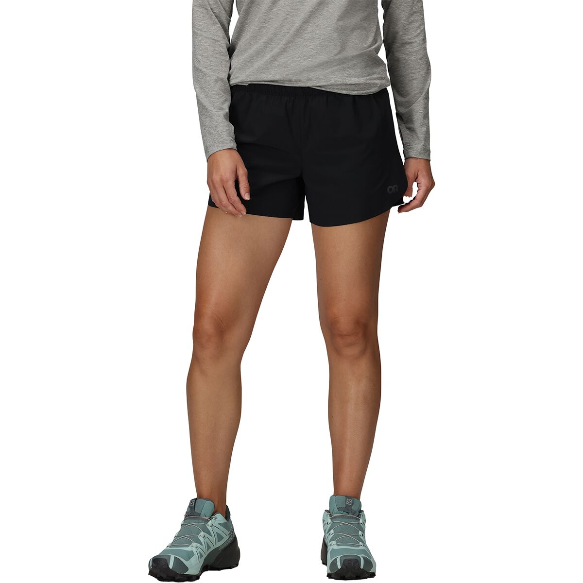 Outdoor Research Outdoor Research Women's Swift Lite 4in Short in Black - Size: XS - $56.00 at Steep and Cheap