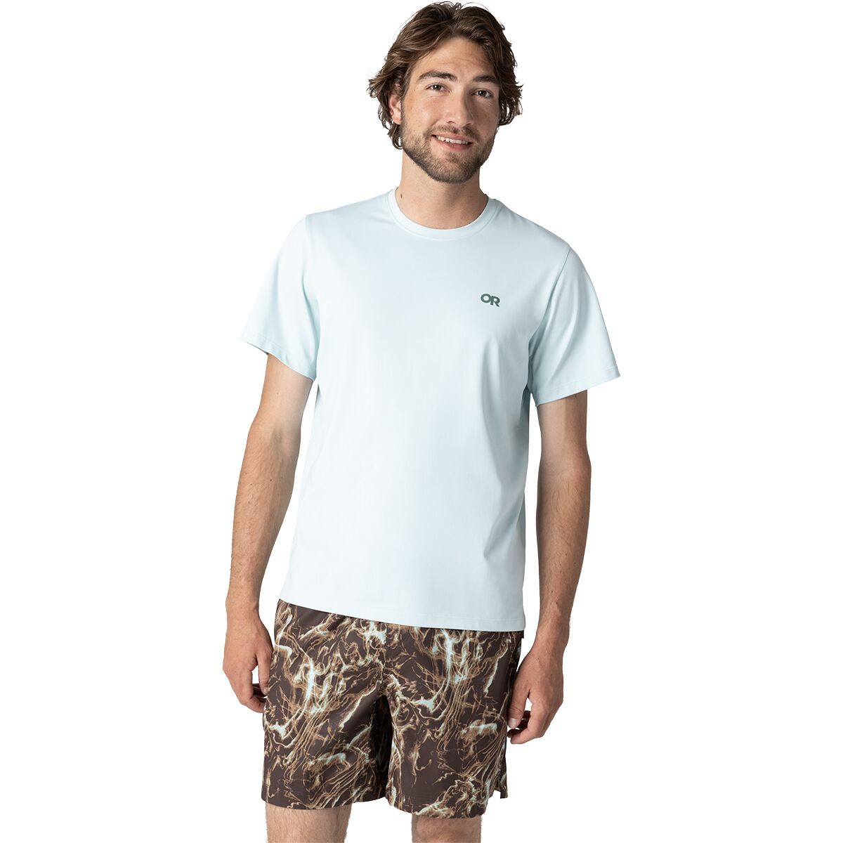Outdoor Research Outdoor Research Men's ActiveIce Spectrum Sun T-Shirt in Tidal - Size: Small - $42.25 at Steep and Cheap