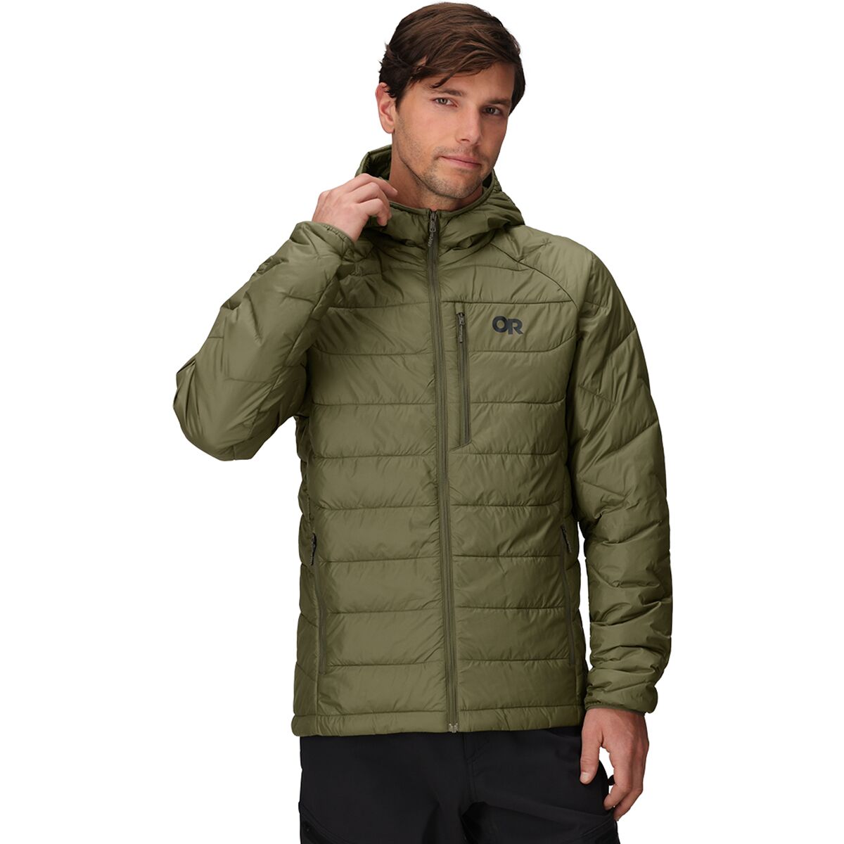 Outdoor Research Men's SuperStrand XT Hooded Jacket in Ranger Green - Size: Medium