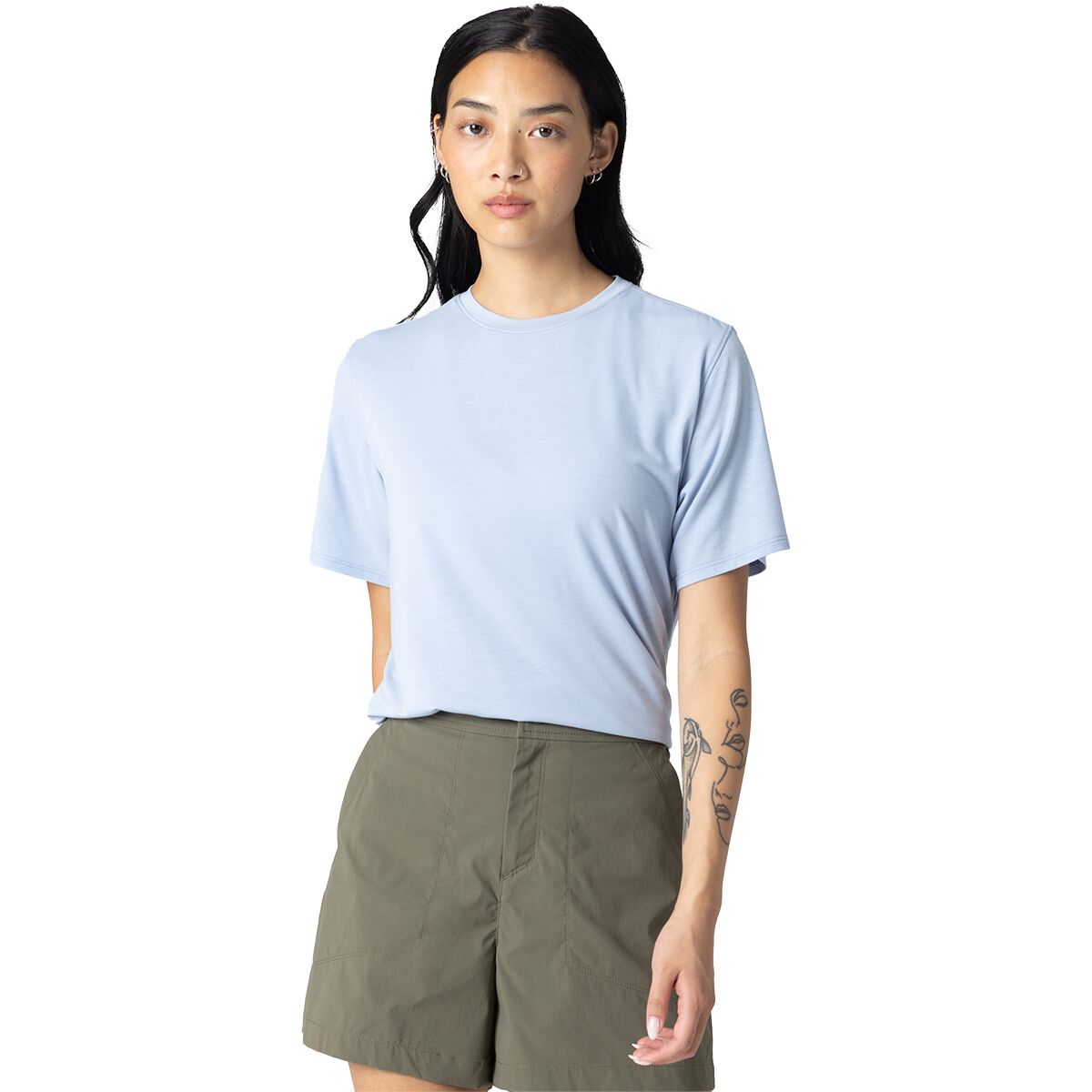 Outdoor Research Outdoor Research Women's Eclipse Sun T-Shirt in Fjord - Size: XS - $42.25 at Steep and Cheap