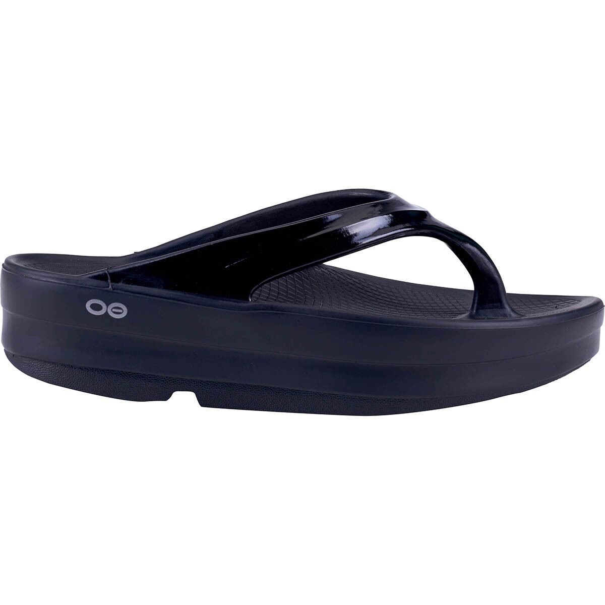 Oofos Oofos Women's OOmega Thong in Black - Size: 7 - $71.96 at Steep and Cheap