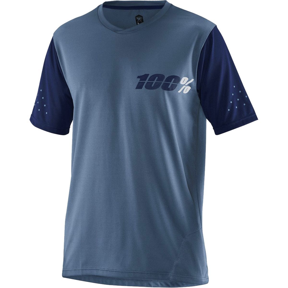 100% Men's Ridecamp Short-Sleeve Jersey in Charcoal / Black - Size: Medium