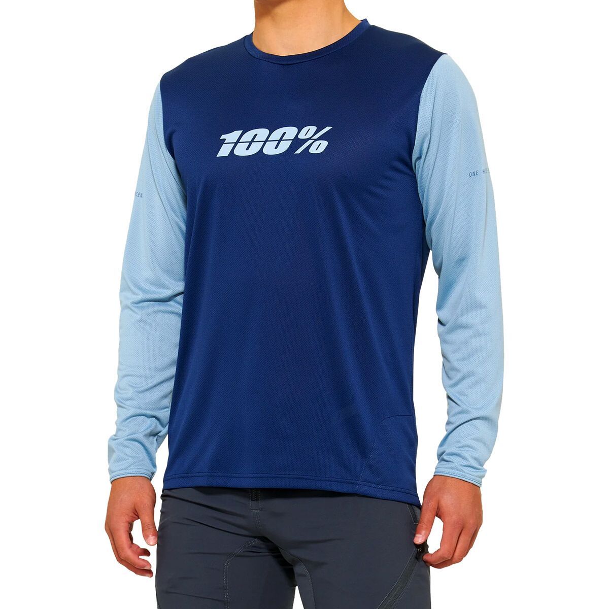 100% Men's Ridecamp Long-Sleeve Jersey in Navy / Slate - Size: XL