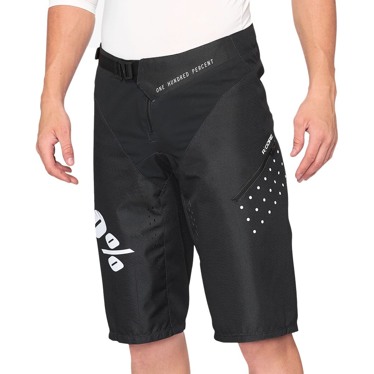 100% Men's R-Core DH Short in Black - Size: 36
