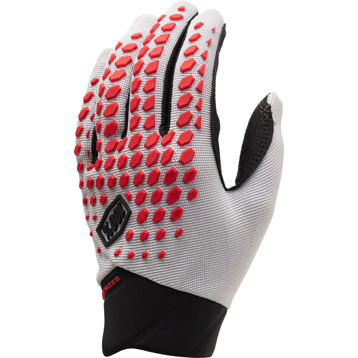 100% Men's Geomatic Full Finger Glove in Red - Size: XL