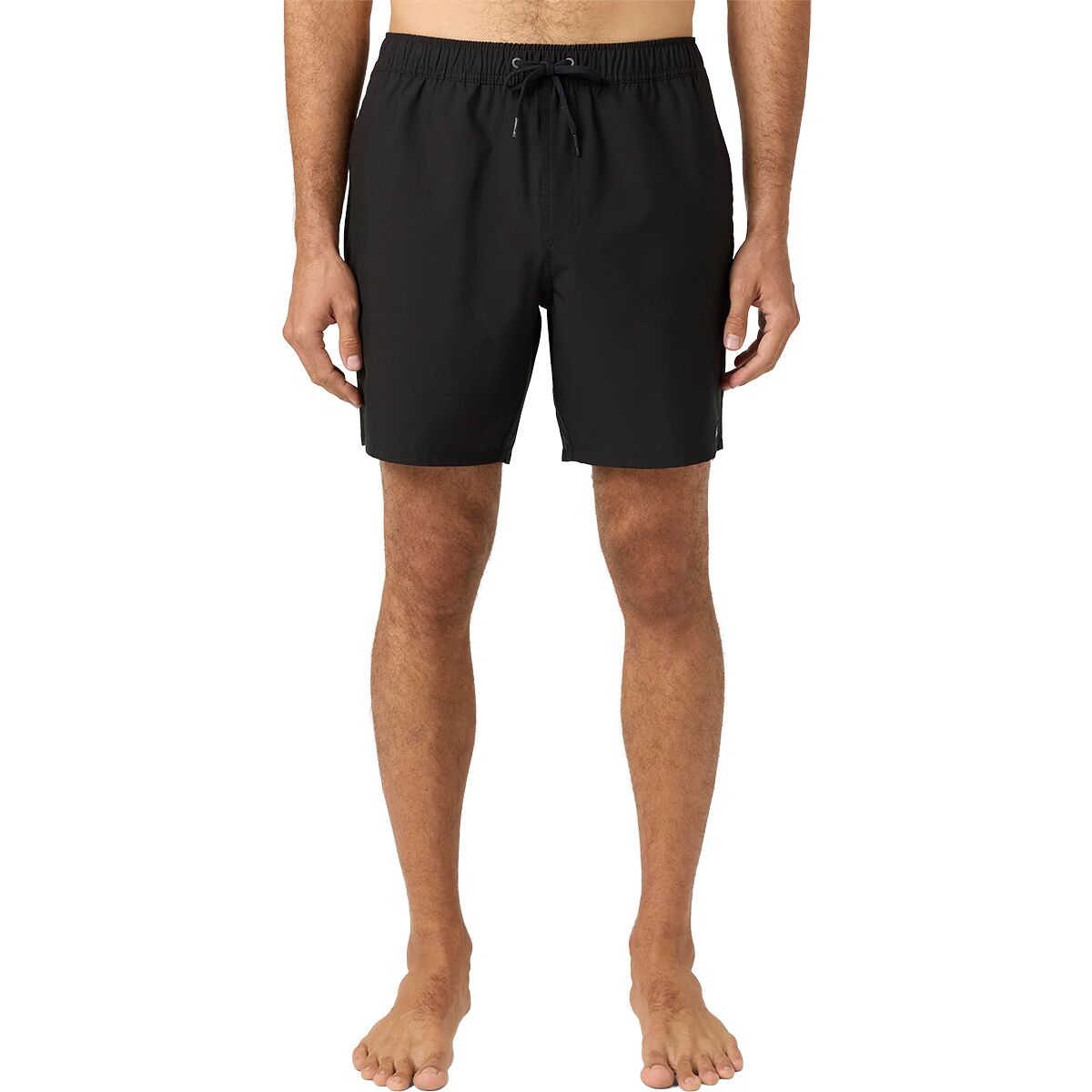 O'Neill Men's Lennox Hermosa Solid Volley 17 Swim Trunk in Black - Size: Small