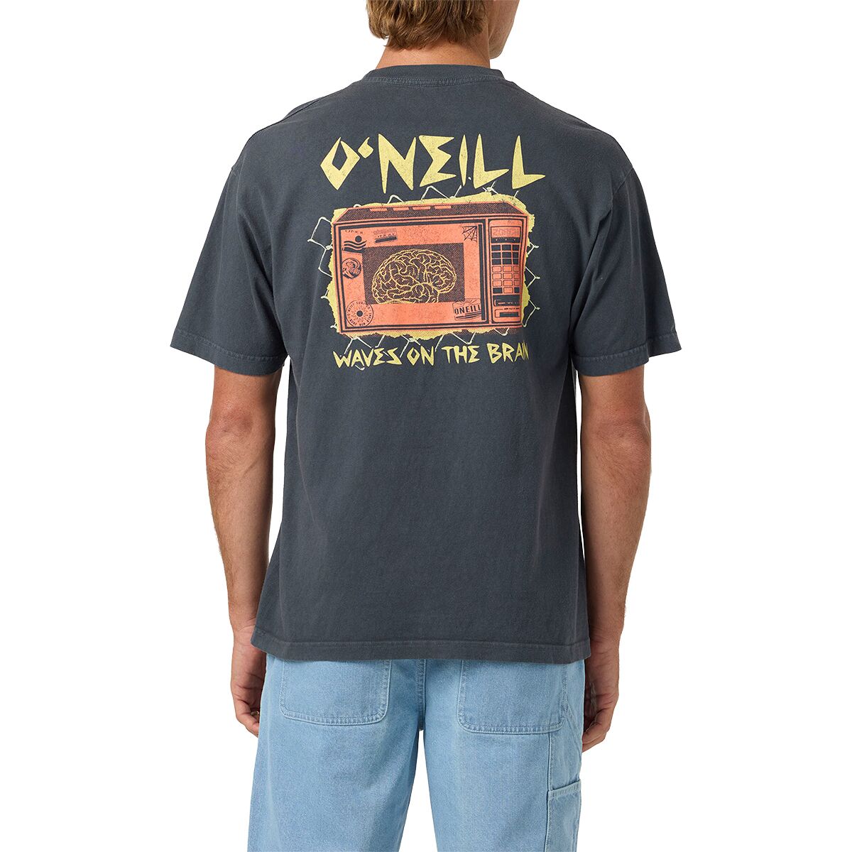 O'Neill O'Neill Men's Micro Brain Short-Sleeve Boxy T-Shirt in Dark Shadow - Size: XXL - $24.67 at Steep and Cheap