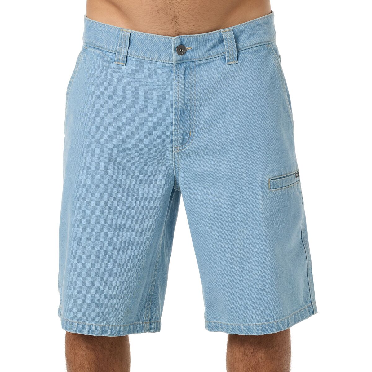 O'Neill Men's OG Dockside Denim Utility 21in Short in Washed Indigo - Size: 33