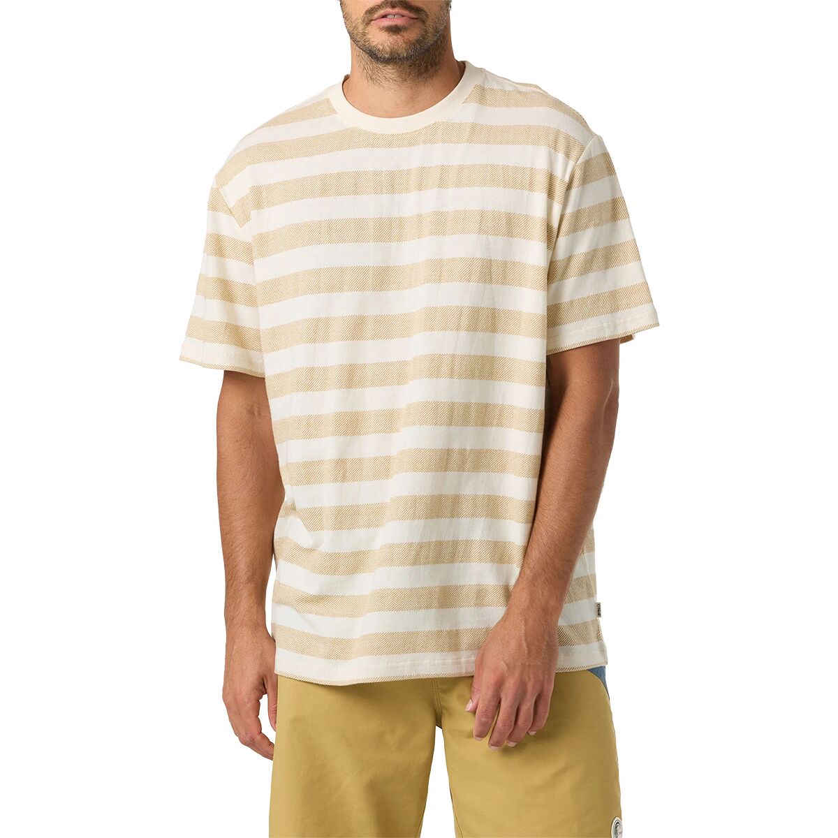 O'Neill O'Neill Men's OG Striped Short-Sleeve T-Shirt in Tofu - Size: XL - $28.57 at Steep and Cheap