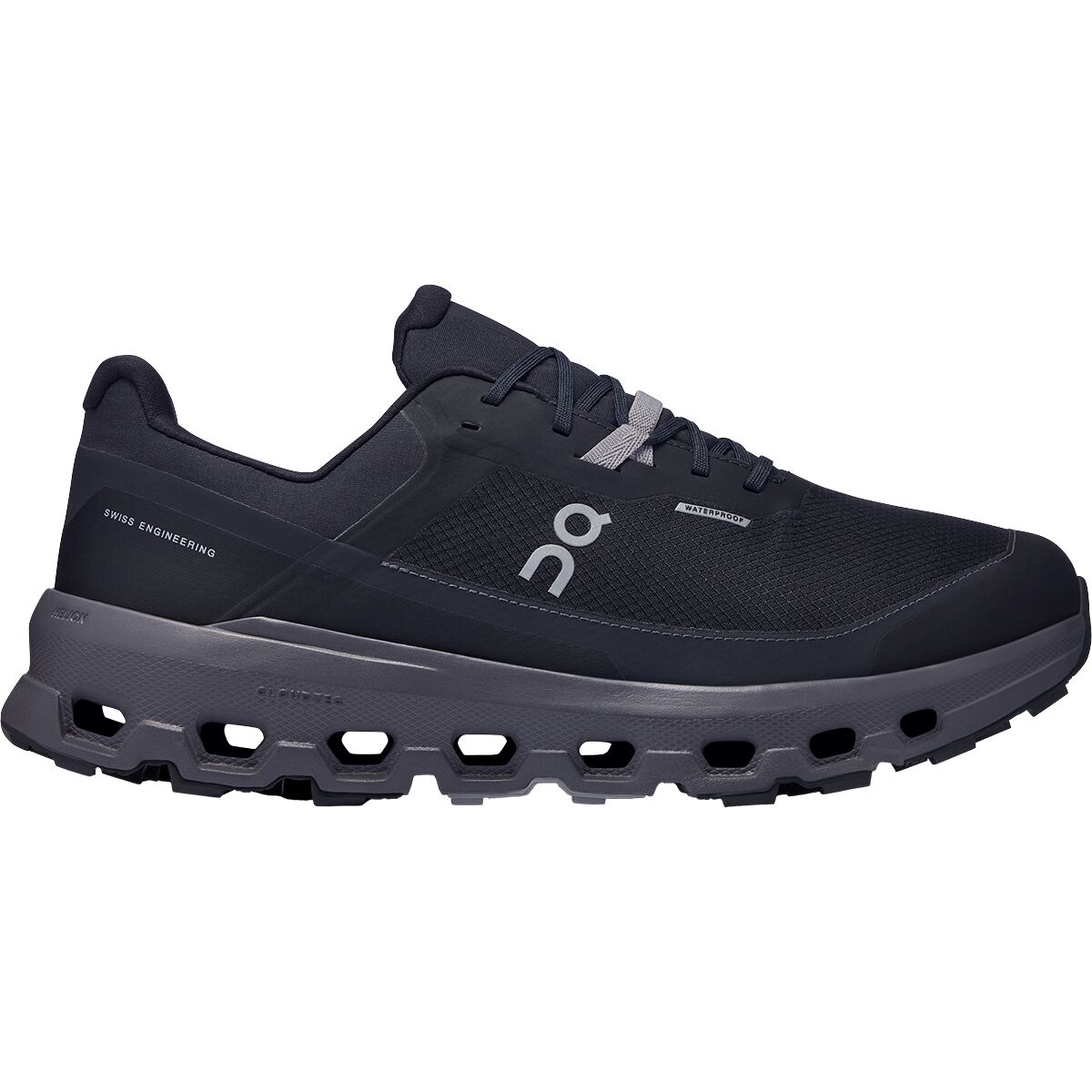On Running Men's Cloudvista 2 Waterproof Trail Running Shoe in Black / Eclipse - Size: