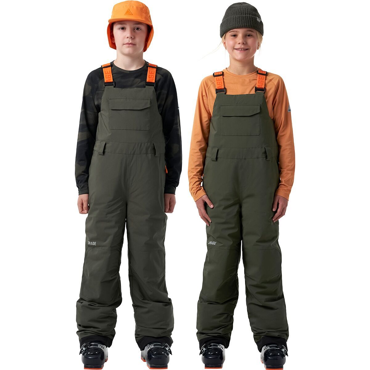 Orage Junior Terrain Insulated Bib Pant - Kids' in Boreal - Size: 16