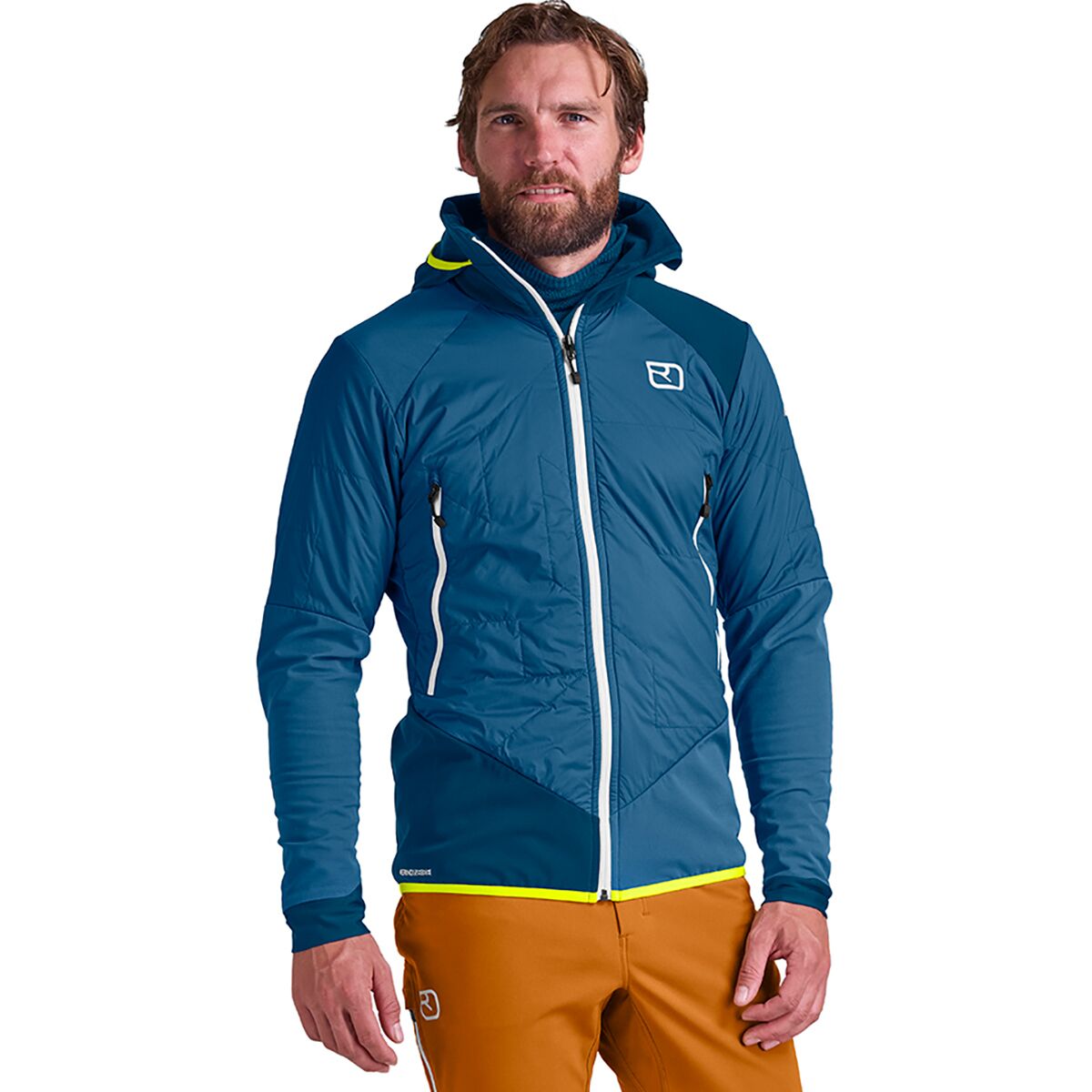 Ortovox Men's SW Col Becchei Hybrid Jacket in Mountain Blue - Size: Large