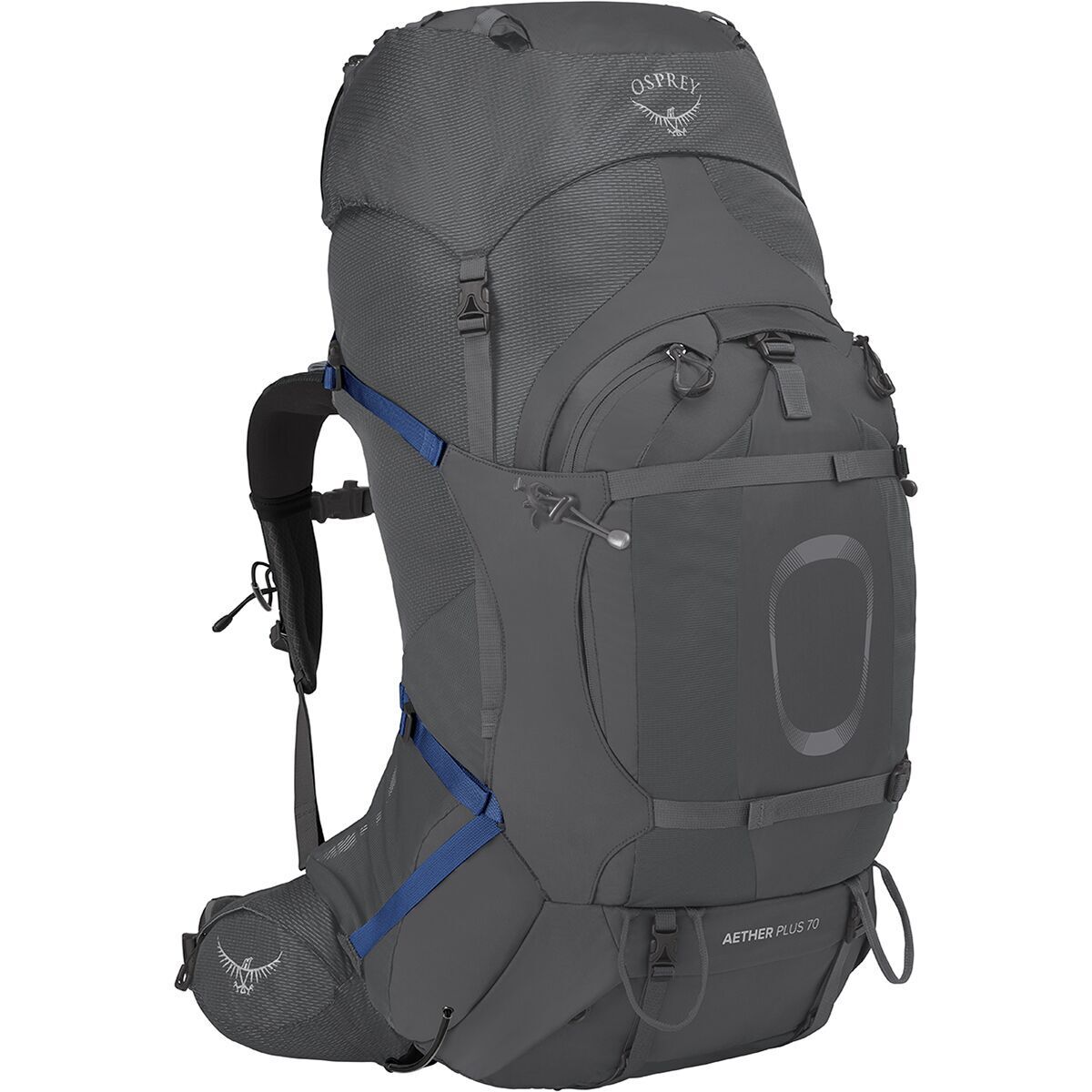 Osprey Packs Aether Plus 70L Backpack in Eclipse Grey - Size: L/XL