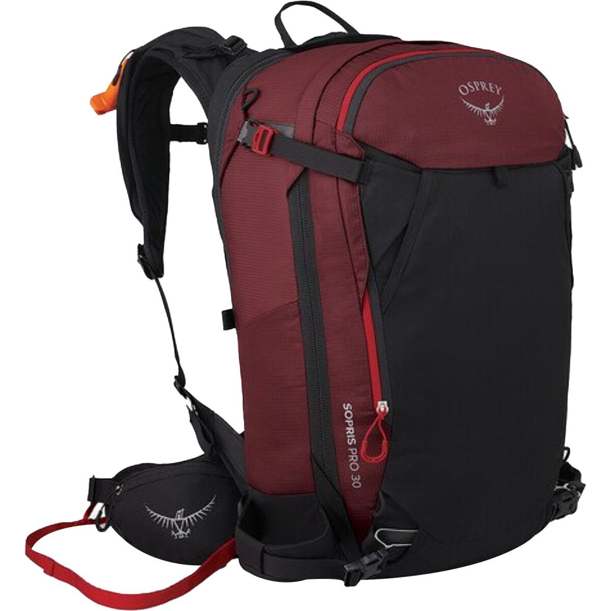 Osprey Packs Women's Sopris Pro Avy 30L Airbag Backpack in Red Mountain