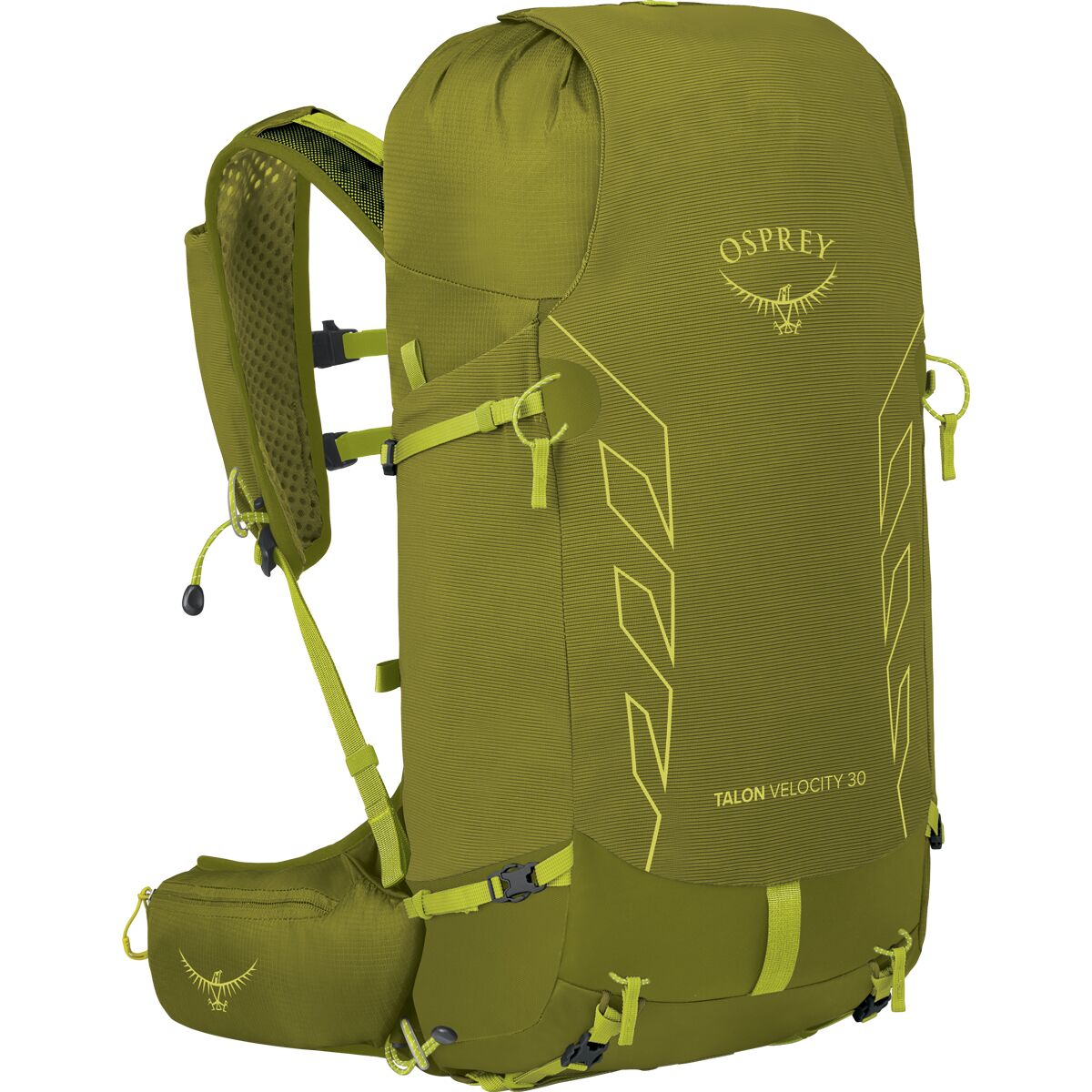 Osprey Packs Men's Talon Velocity 30L Backpack in Dark Charcoal / Tumbleweed Yellow - Size: L/XL