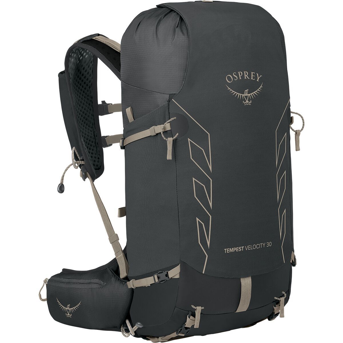 Osprey Packs Women's Tempest Velocity 30L Backpack in Dark Charcoal / Chiru Tan - Size: XS/S