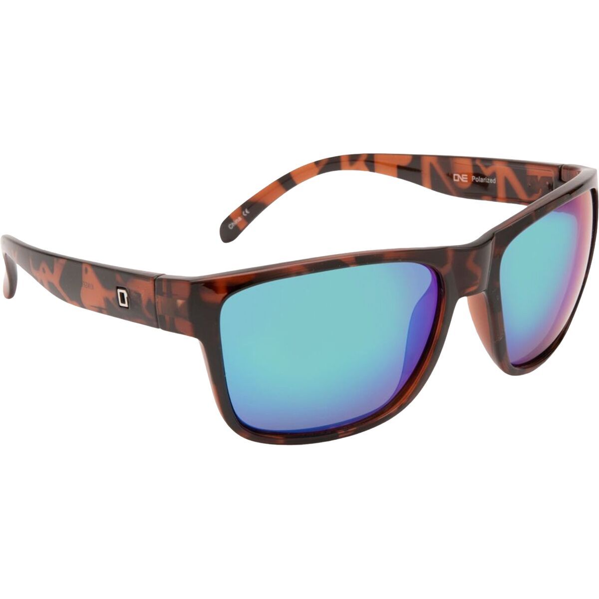 Optic Nerve Kingfish Sunglasses in Tortoise / Smoke Lens Green Mirror - Size: Medium