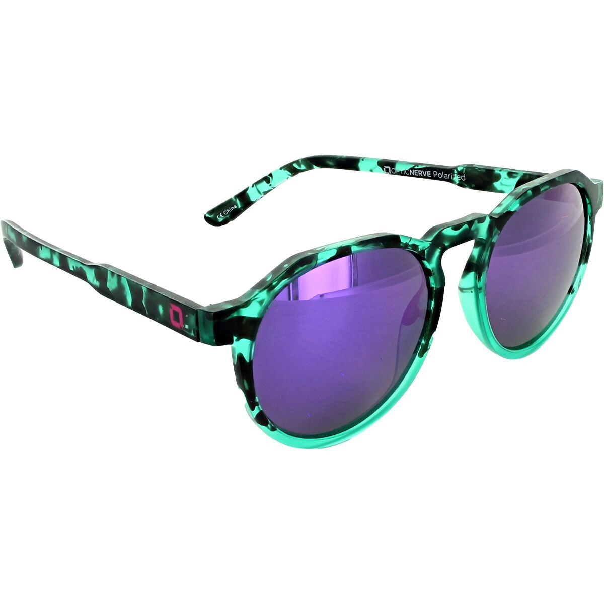 Optic Nerve RiNO Polarized Sunglasses in Crystal Turquoise - Size: Medium