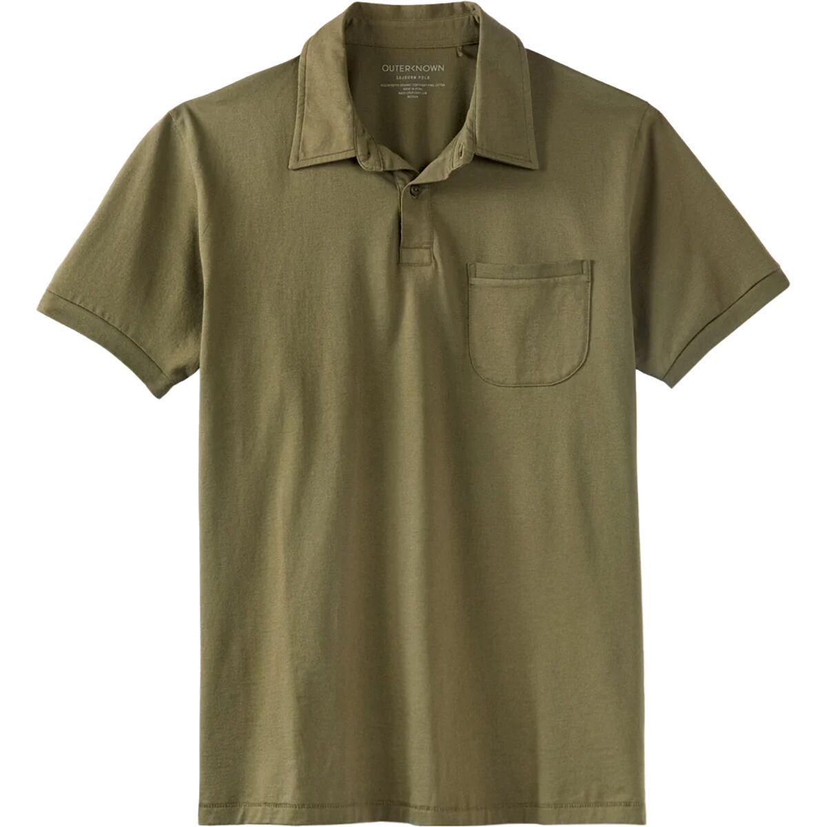 Outerknown Men's Sojourn Polo in Pitch Black - Size: Small