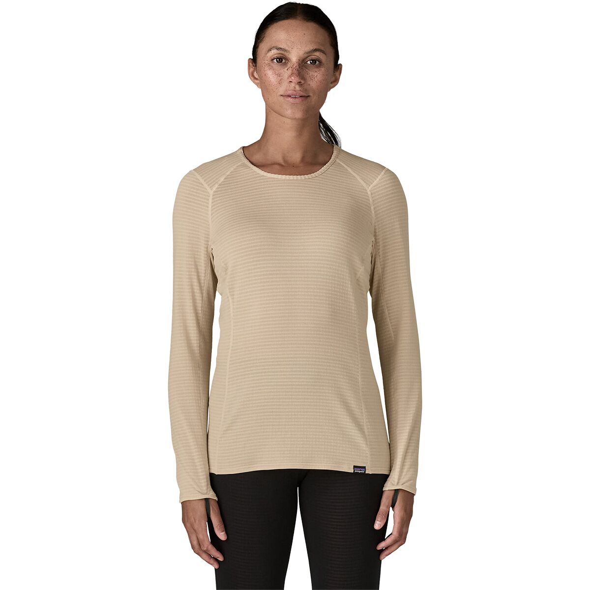 Patagonia Women's Capilene Thermal Weight Crew Top in Pumice - Size: Large