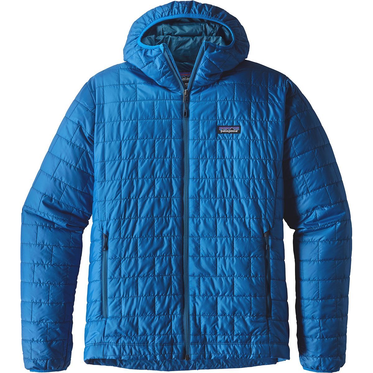 Patagonia Men's Nano Puff Hooded Insulated Jacket in Utility Blue - Size: Large