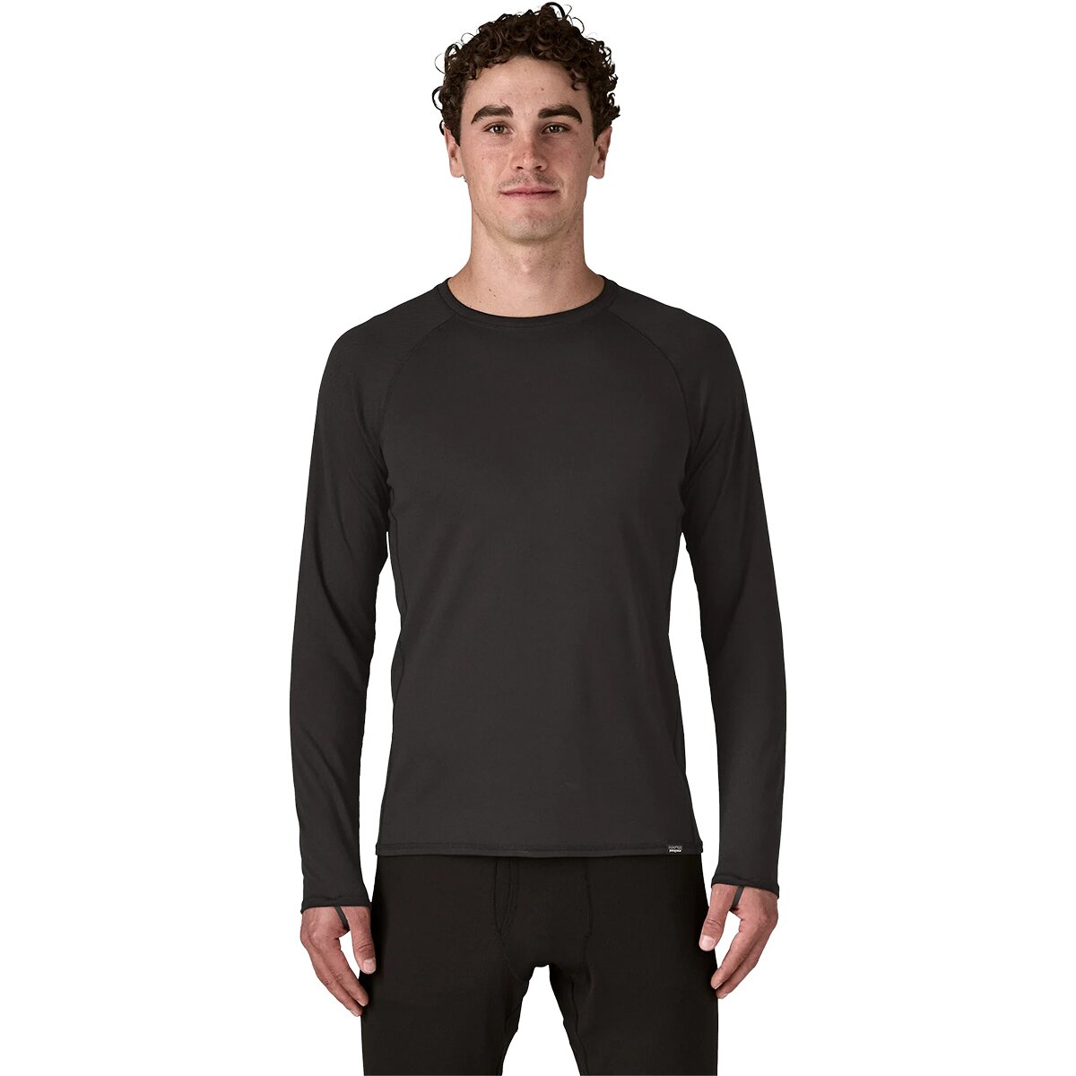 Patagonia Men's Capilene Midweight Crew Top in Black - Size: XXL