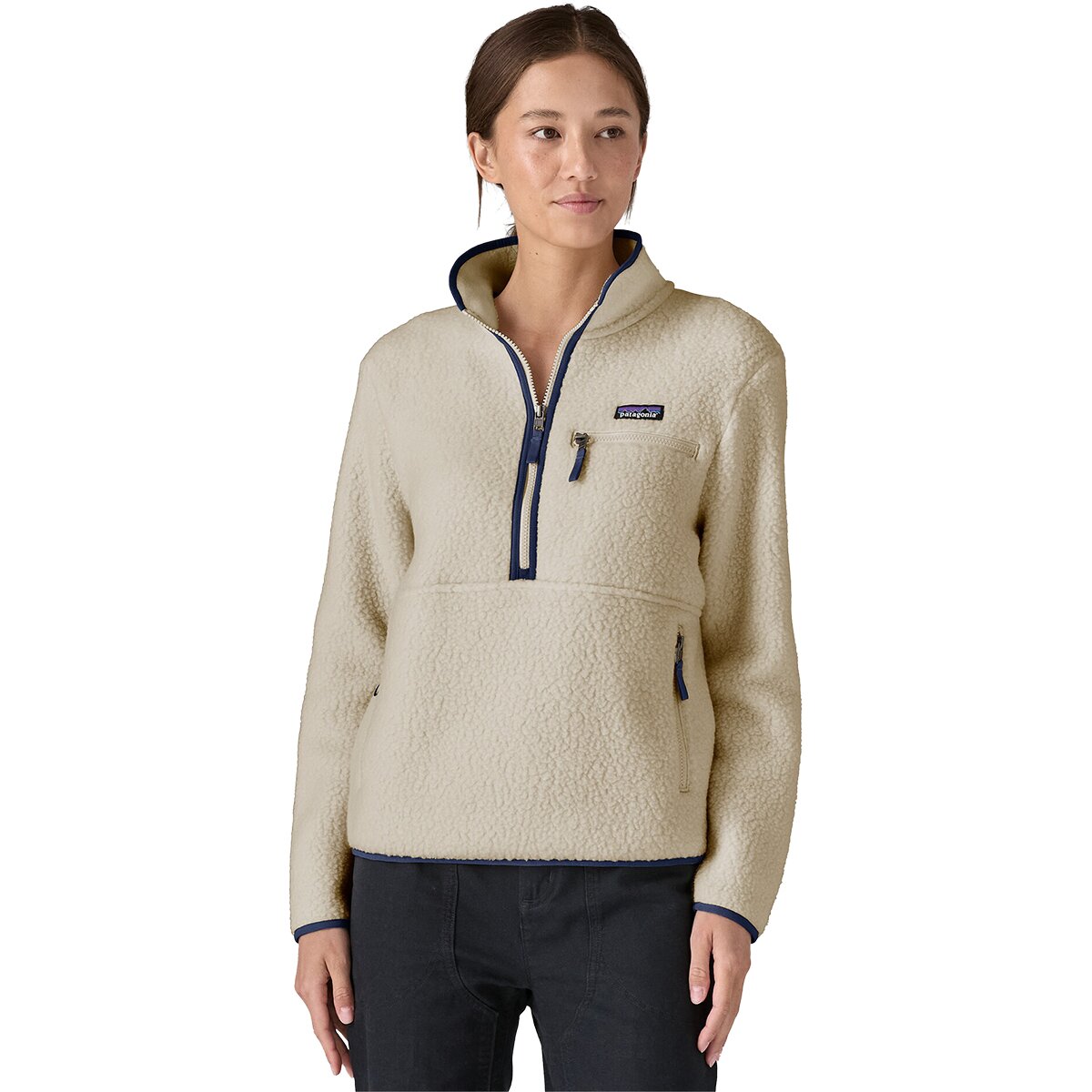 Patagonia Patagonia Women's Retro Pile Marsupial Pullover in Natural - Size: XXL - $74.50 at SteepandCheap.com