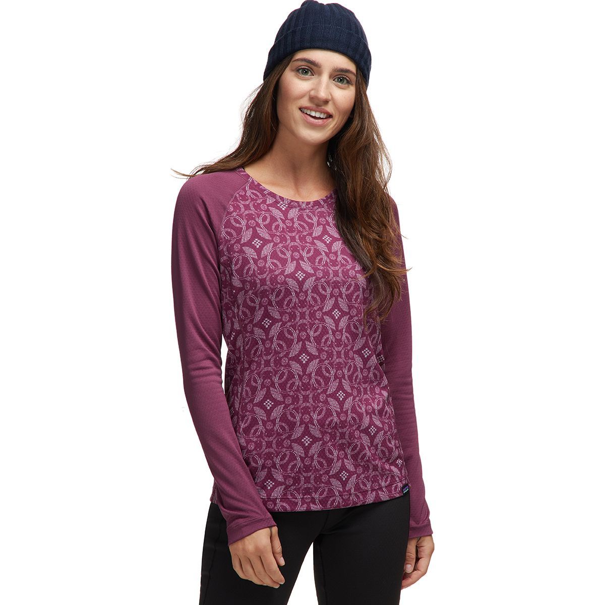 Patagonia Women's Capilene Midweight Crew Top in Black - Size: Large