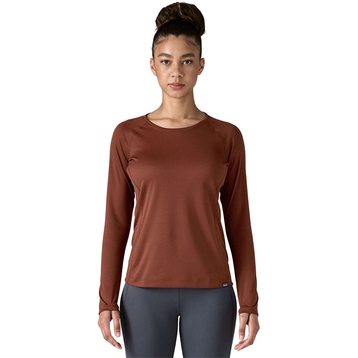 Patagonia Women's Capilene Midweight Crew Top in Dried Vanilla - Size: Large