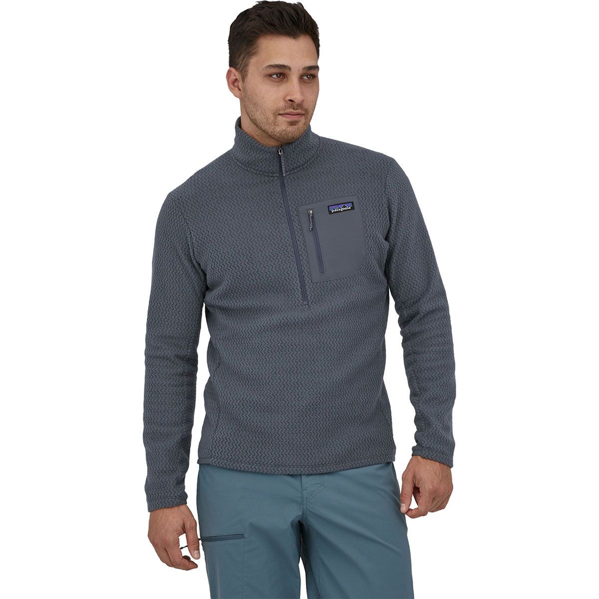 Patagonia Men's R1 Air Zip-Neck Top in New Navy - Size: XXL