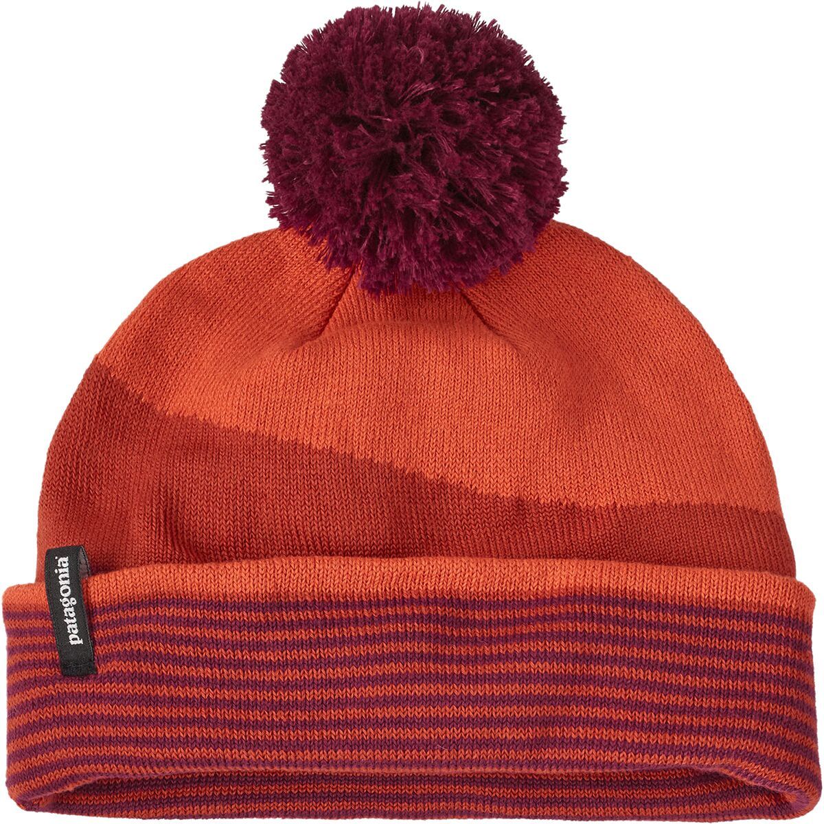 Patagonia Lightweight Powder Town Beanie in Swirling Earth: Thermal Blue