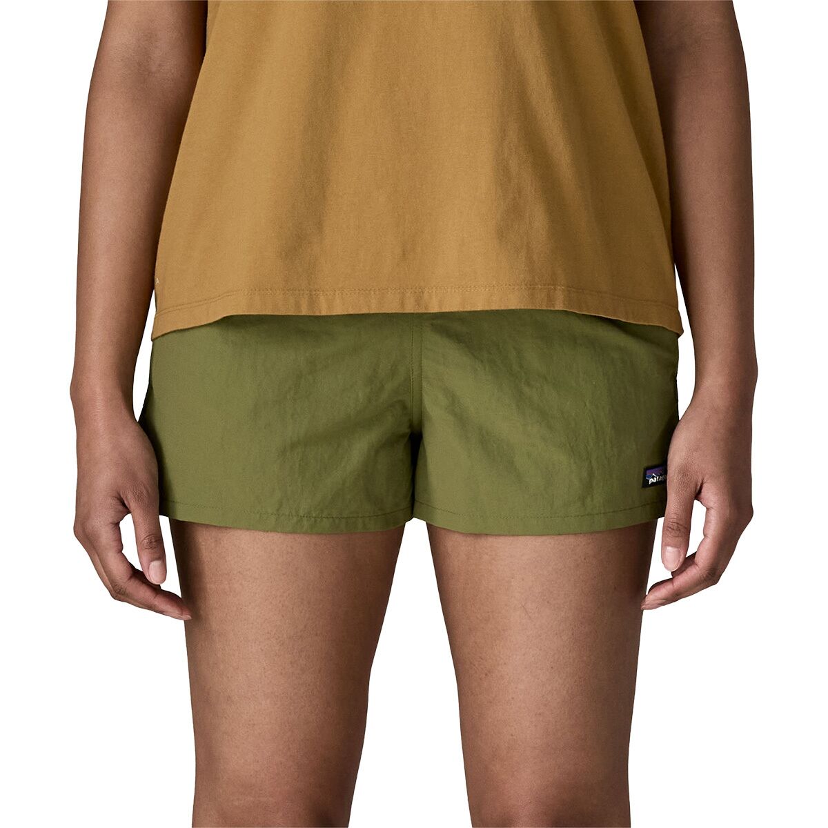 Patagonia Women's Barely Baggies 2.5in Short in Caper Green - Size: XS