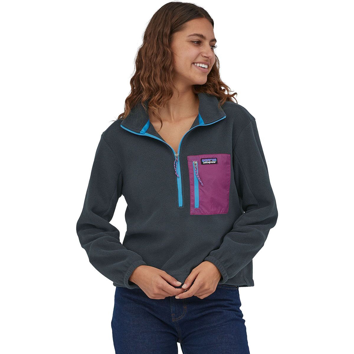 Patagonia Women's Microdini Half-Zip Fleece in Natural - Size: Small