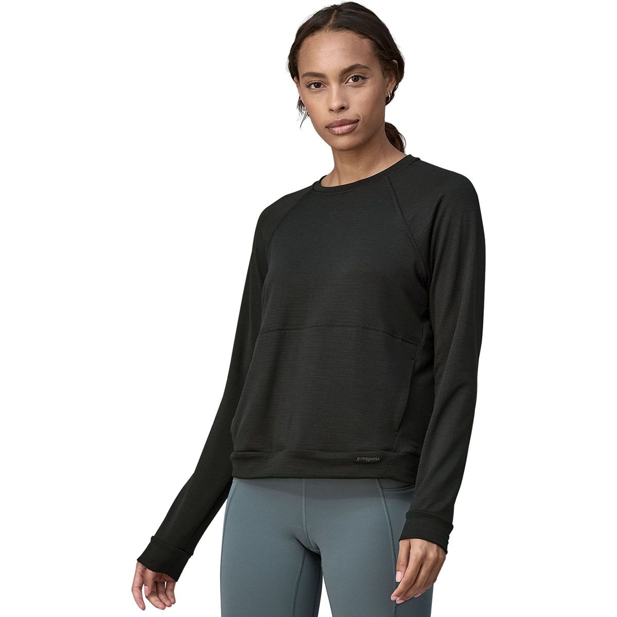 Patagonia Women's Long-Sleeve Capilene Thermal Crew in Black - Size: Large
