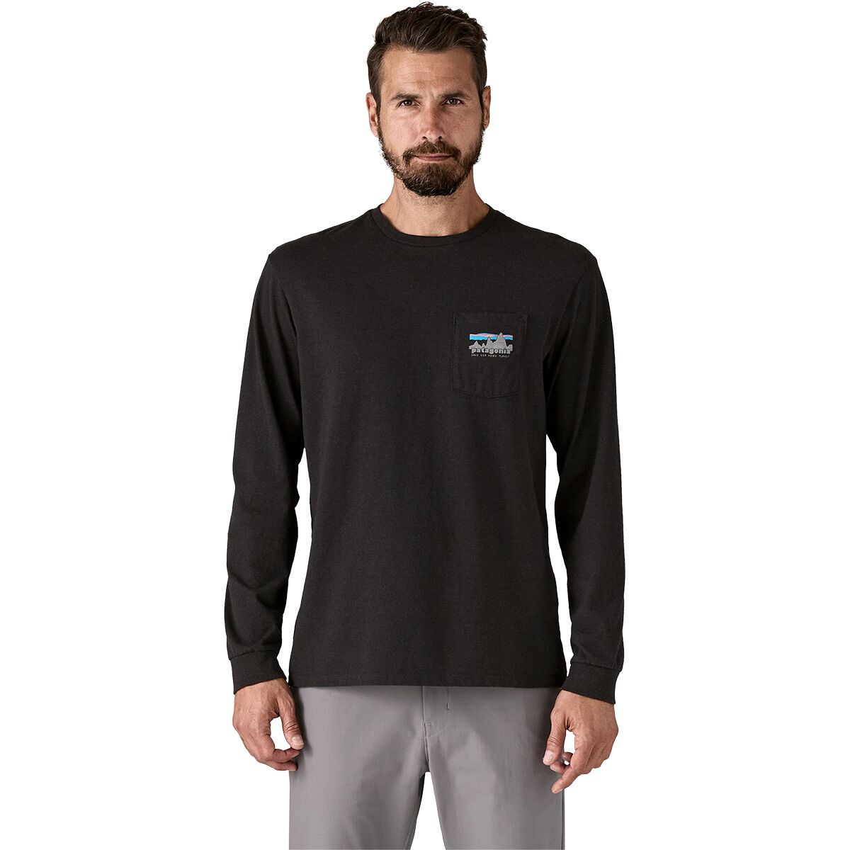 Patagonia Patagonia Men's 73 Skyline Pocket Long-Sleeve Responsibili-Tee - Size: Small - $35.40 at Steep and Cheap