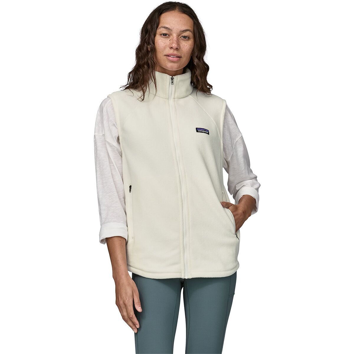 Patagonia Patagonia Women's Classic Microdini Vest in Birch White - Size: XS - $64.35 at Steep and Cheap