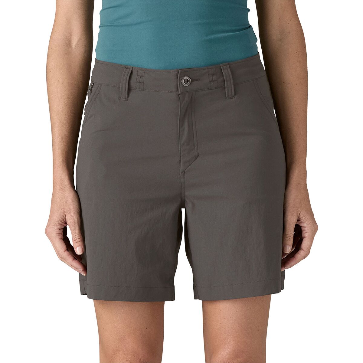 Patagonia Women's Quandary 7in Short in Forge Grey - Size: 4