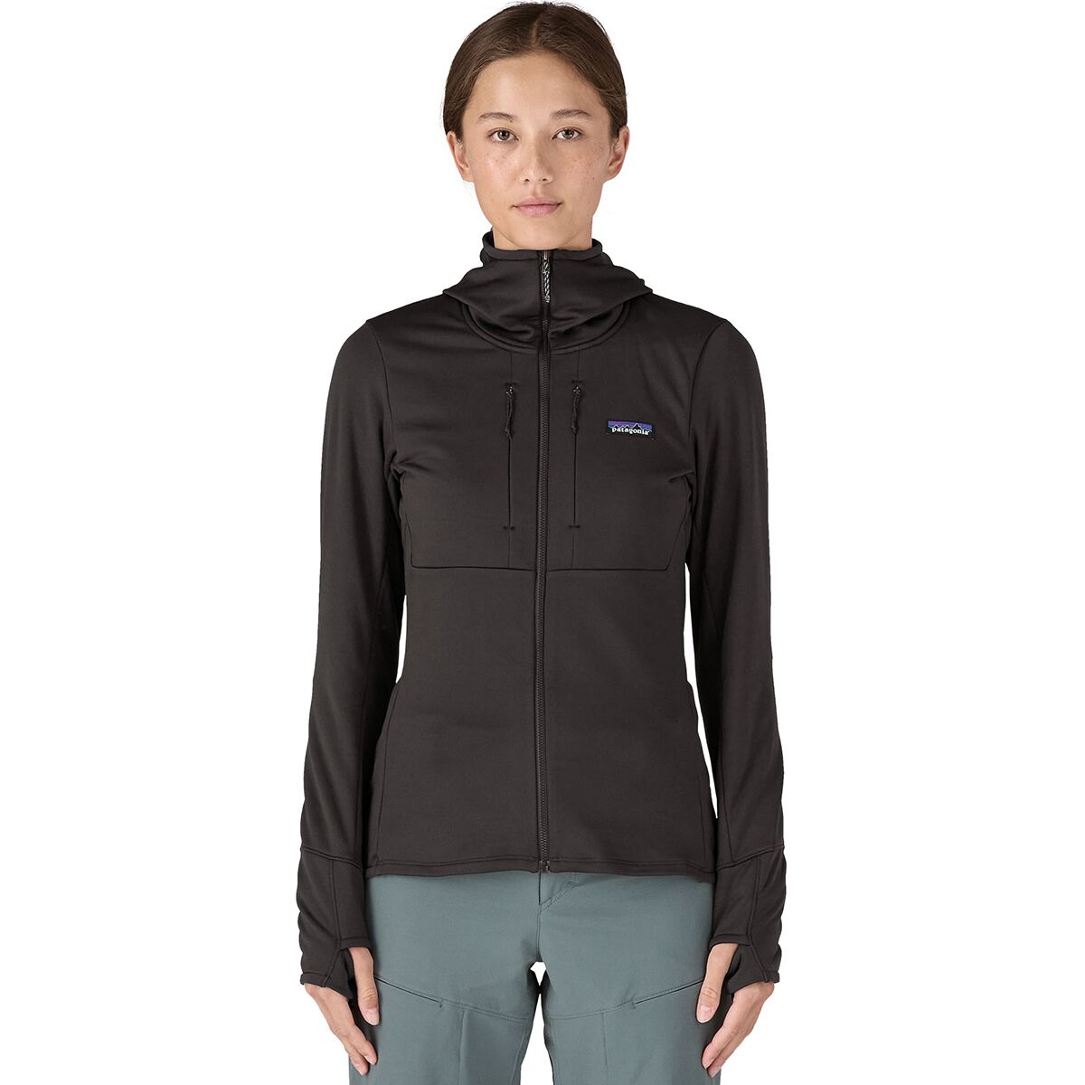 Patagonia Patagonia Women's R1 Thermal Full-Zip Hoodie in Black - Size: XS - $142.35 at Steep and Cheap