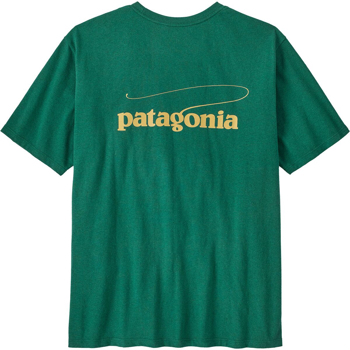 Patagonia Patagonia Men's Casting Logo Responsibili-Tee in Gem Green - Size: Small - $31.85 at Steep and Cheap