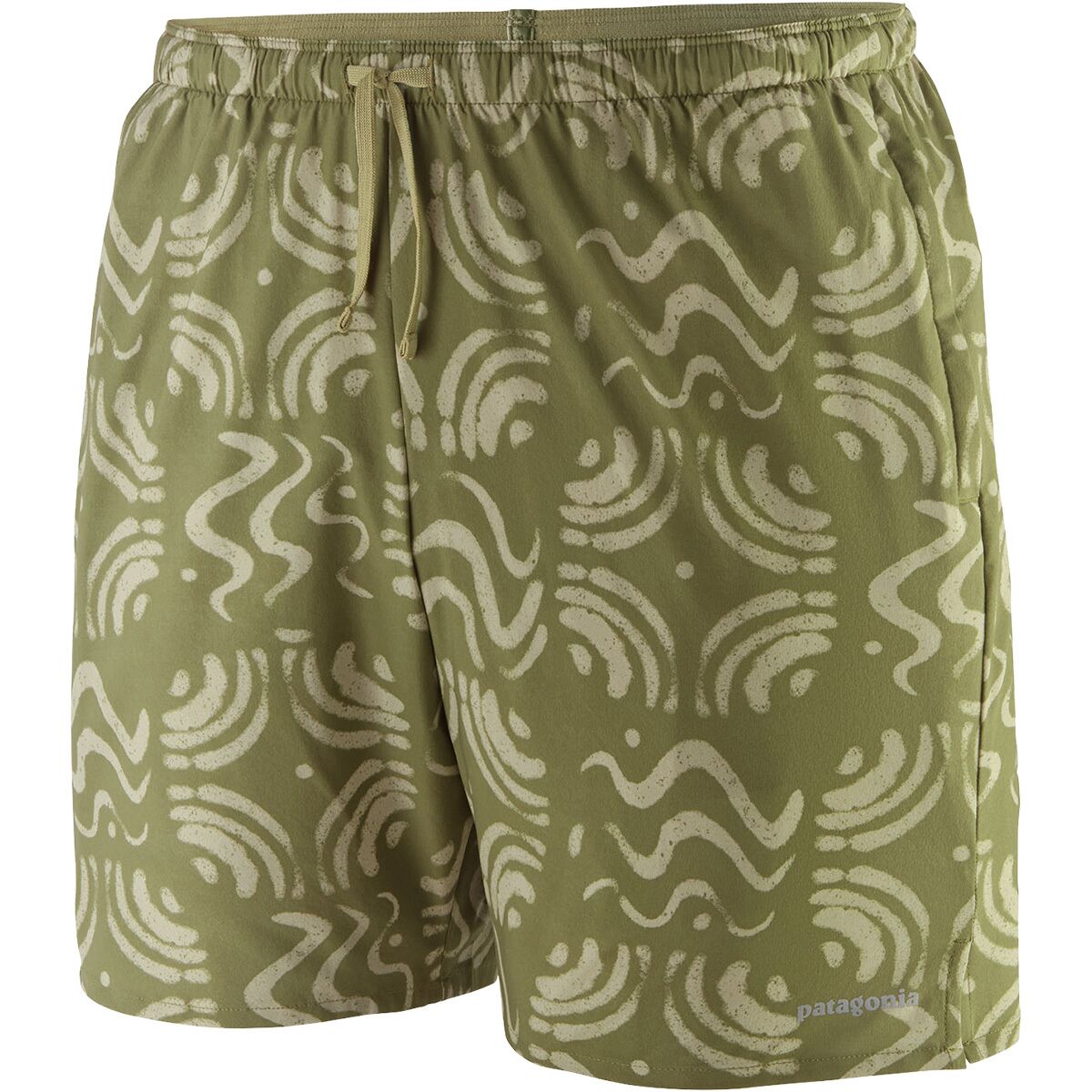 Patagonia Men's Multi Trails 6in Short in Sand Waves: Caper Green - Size: Large