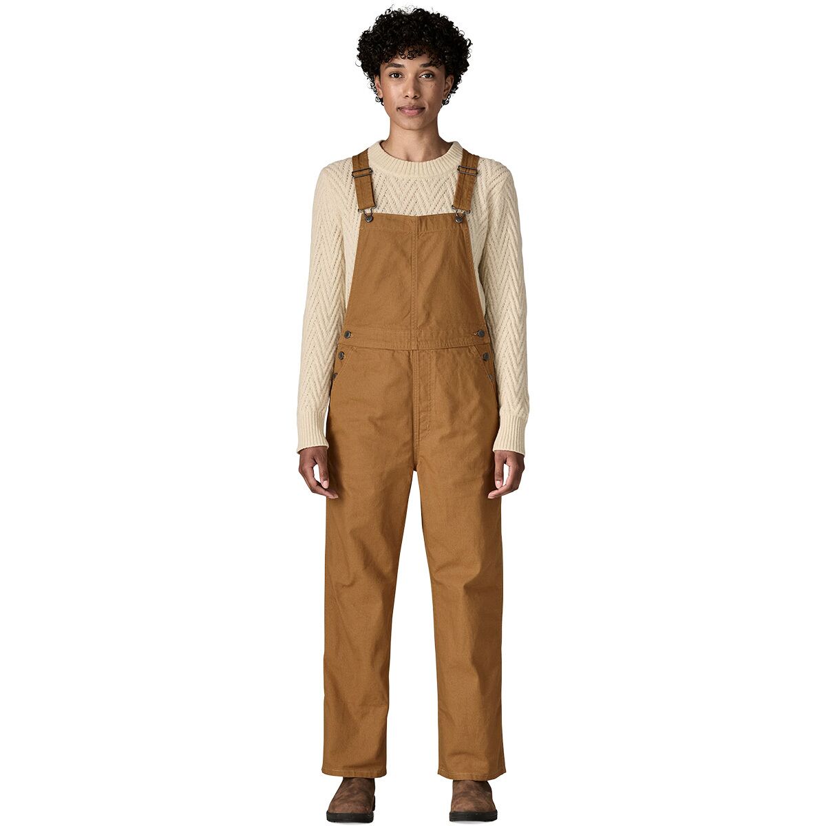 Patagonia Women's Point Reyes Canvas Overall in Nest Brown - Size: 4