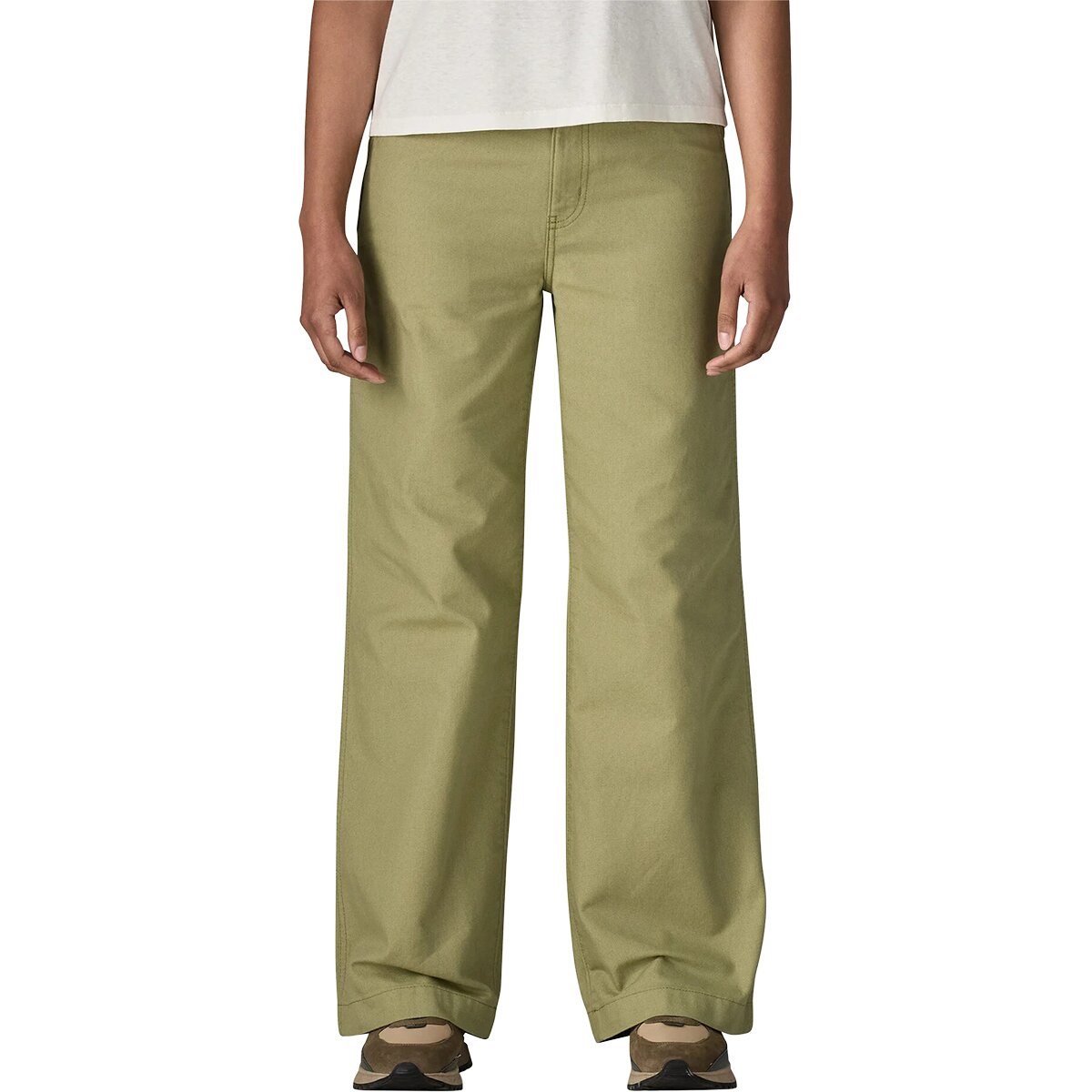 Patagonia Patagonia Women's Point Reyes Canvas Wide Leg Pant in Nest Brown - Size: 0 - $75.00 at SteepandCheap.com